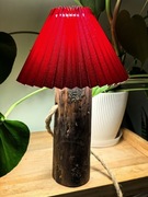 Drewniana lampka handmade 