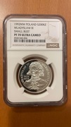 200 000 zł 1992 Wladyslaw III Warneńczyk NGC PF70 Ultra Cameo