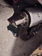 Suzuki v-strom DL 650 końcówka basowa (Akrapovic Devil LeoVince)