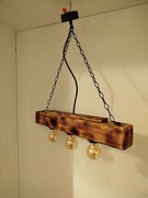 Lampa rękodzieło z drewna