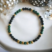 Bransoletka Turmalin i Malachit