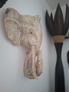 Słoń drewno Afryka figurka duża