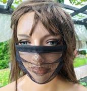 Maseczka z siatki oddychająca zasłania usta i nos na rower