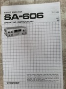Wzmacniacz Pioneer SA-606 Instrukcja obsługi 
