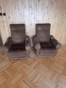 Fotele z czasów PRL Retro Vintage Polskie Duże Wygodne