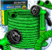 WĄŻ OGRODOWY ROZCIĄGANY ZRASZACZ ELASTYCZNY 22,5 M PISTOLET SZLAUF