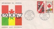 cover  FDC Premier Jour 2-09-1967 Dakar  Republique Du Senegal