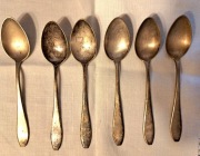 Posrebrzane małe łyżeczki 6 szt.