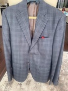 Garnitur Próchnik, szary w kratę + koszula gratis