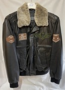 Pilotka skórzana męska F-19 czarna, MARBET rozmiar L - 40