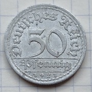 0554 Niemcy Weimar 50 fenigów 1921 A