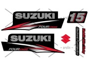 Naklejka na silnik zaburtowy SUZUKI 15 fourstroke