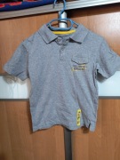 Koszulka polo Rebel Junior 122 cm / 7 lat – szara, sportowy styl