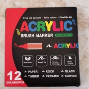 Farby akrylowe z pędzelkiem