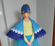 Strój przebranie kostium karnawałowy ptaka słowik skowronek dzięcioł 