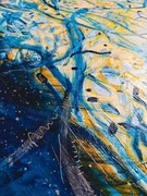 Obraz na płótnie, akryl,100x70,abstrakcja, kwiaty