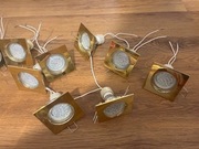 Halogen Oprawa Halogenowa Złota + Żarówka 11 szt.