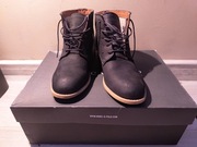 Botki damskie z nudbuku granatowe marc o'polo rozmiar 36