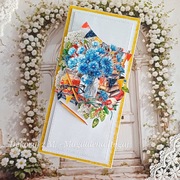 Kartka, ręcznie robiona, nauczyciel, j. niemiecki 