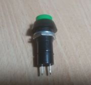 Przycisk włącznik ON-OF SPST PBS-11 250V 3A bistabilny okrągły zielony