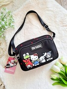 Nowa czarna torebka z postaciami z Sanrio Hello Kitty and Friends 