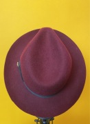 NOWY Kapelusz fedora 100% wełna Gladwin Bond