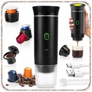 Przenośny ekspres do kawy turystyczny 3w1 ciśnieniowy kapsułki mielona