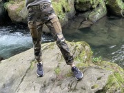 Spodnie dziewczęce moro BERSHKA R. 32 stan bardzo dobry