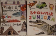 Zestaw Słownik juniora i encyklopedia dla dzieci. Cuda świata
