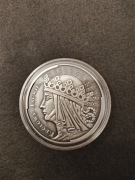 Królowa Jadwiga 1 uncja Srebra Antique