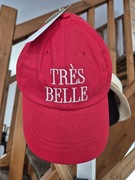 Czerwona bawełniana czapka z daszkiem – Streetwear / Lato / Unisex