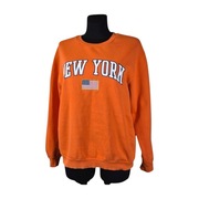 Bluza Topshop XL 42 pomarańczowa bawełna NEW YORK casual miejska