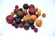 KORALIKI KULA / DREWNIANE / MIX 32szt