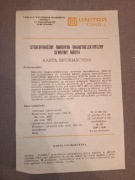 UNITRA Tonsil mikrofon MDU24 karta informacyjna 