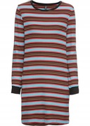 Bordowa, luźna, lekka dzianinowa tunika, sukienka oversize