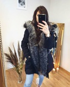 Kurtka zimowa futerko kożuch M NOWA KOLEKCJA 2021