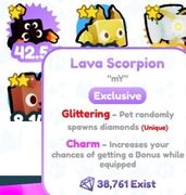 Lava Scorpion EXCLUSIVE Pet Simulator X