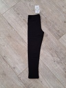 Getry/ legginsy ocieplane, czarne - rozm 122