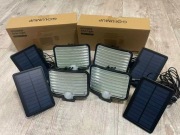 Lampa Solarna 297 LED Czujnik Ruchu Pilot IP65 Mocna Zewnętrzna