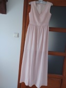 Suknia pudrowy róż S