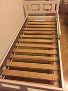 Łóżko dziecięce - Rama z dnem z listew, białe,70x160 cm  IKEA - KRITTER