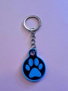 Brelok z Tagiem NFC dla psa lub kota (Czarno-Niebieski)