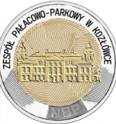 5zł 20szt przedsprzedaż 2026 Zespół Pałacowo-Parkowy w KOZŁÓWCE mennicze 