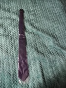 Krawat nowy granatowy ciemny gładki nowy