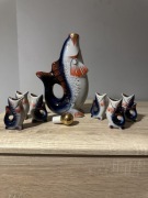 Porcelana rybki PRL.