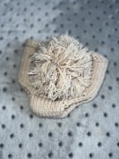 Wełniane majteczki bloomersy ogonek pompon do zdjęć