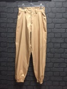 Beżowe Spodnie Cargo z wysokim stanem S