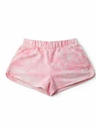 Różowo-białe spodenki damskie, rozmiar M, poliester + bawełna