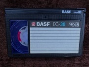 Kaseta VHSC 30 min BASF Super HG VHS-C EC-30 do kamery UŻYWANA