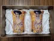 zestaw 2 kubków stylizowane obrazem „Portret Adeli Bloch-Bauer I”